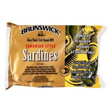 Brunswick sardines in soja olie
