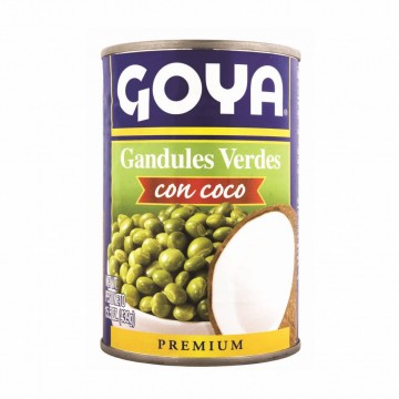 Goya goya green pigeon peas with coconut 439g