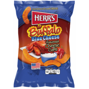 Herrs buffalo blue cheese curls 199g