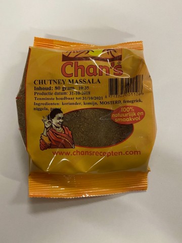 Chan's Chutney Massala 80g