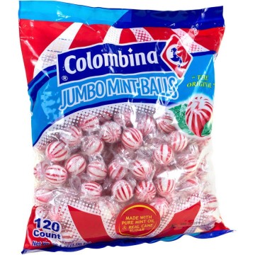 Jumbo mint balls 120 stuks colombina