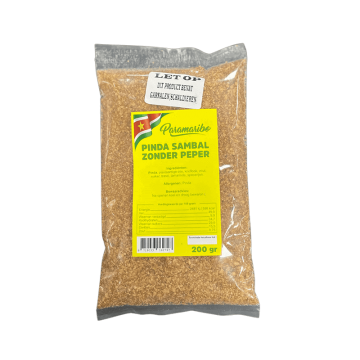 Paramaribo pinda sambal zonder peper 200g 0